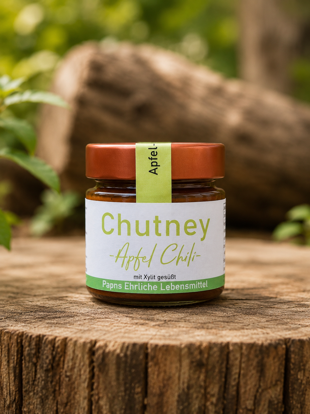 Apfel Chili Chutney mit Xylit gesüßt 120g