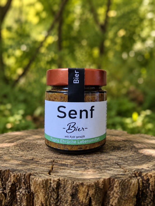 Bier Senf mit Xylit gesüßt 150g